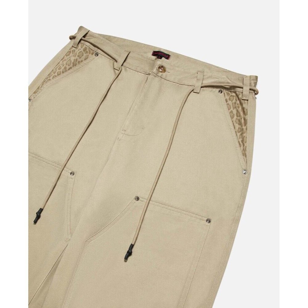 CLOT- Carpenter Leopard Print Trim Pants - NWT Sz. M